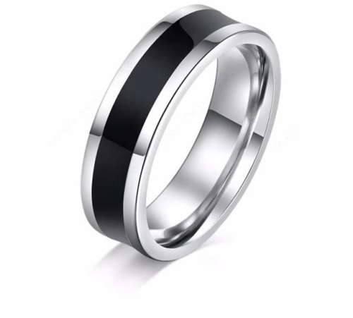 Retail Price R1099 TITANIUM (NEVER FADE) MENS BLACK AND SILVER Ring SIZE 11 US