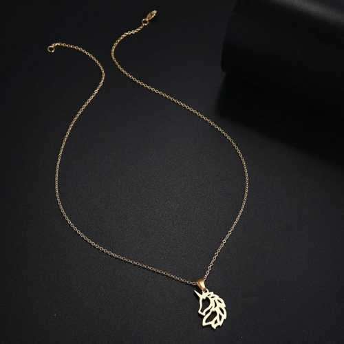 TITANIUM (NEVER FADE) UNICORN Necklace 45 cm (SILVER ONLY)