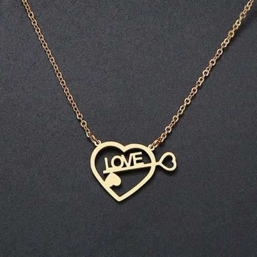 Retail Price R899 TITANIUM (NEVER FADE) LOVE HEART Necklace  45cm (SILVER ONLY)