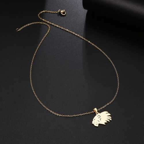 TITANIUM (NEVER FADE) LION Necklace 45cm (SILVER ONLY)