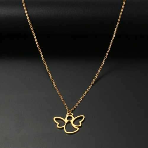 TITANIUM (NEVER FADE) ANGEL Necklace 45cm (SILVER ONLY)
