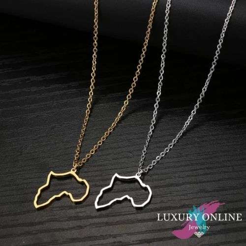 TITANIUM (NEVER FADE) AFRICA Necklace 45cm (SILVER ONLY)