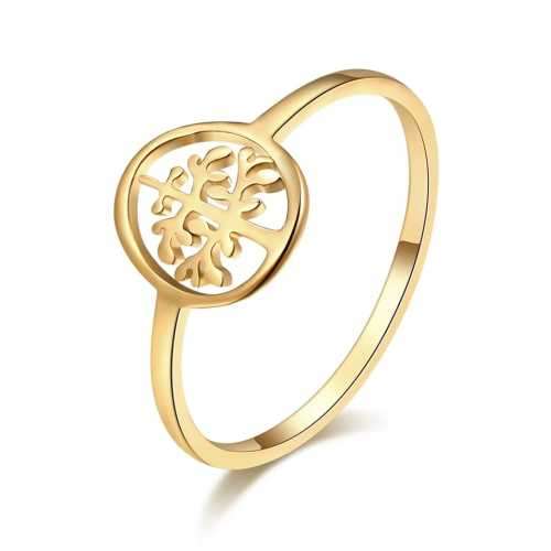 TITANIUM (NEVER FADE) TREE OF LIFE Ring SIZE 10 US (SILVER ONLY)