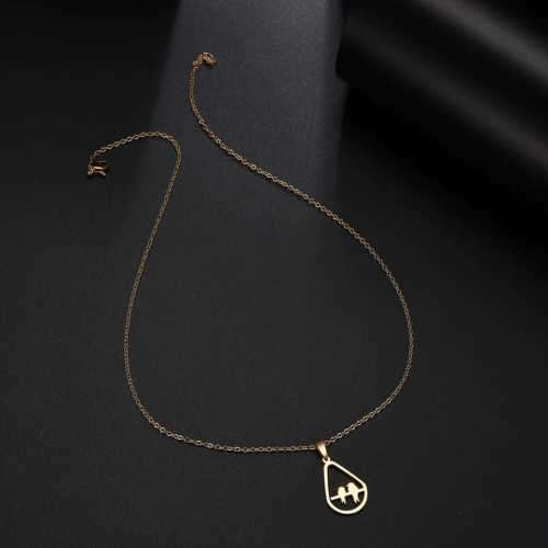 TITANIUM (NEVER FADE) BIRDS Necklace 45cm (SILVER ONLY)