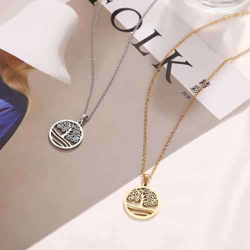 TITANIUM (NEVER FADE) TREE Necklace 45cm (GOLD ONLY)