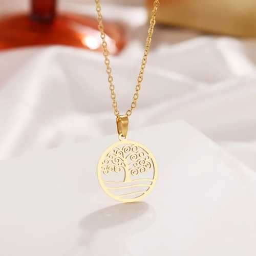 TITANIUM (NEVER FADE) TREE Necklace 45cm (GOLD ONLY)