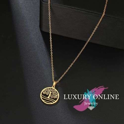TITANIUM (NEVER FADE) TREE Necklace 45cm (GOLD ONLY)