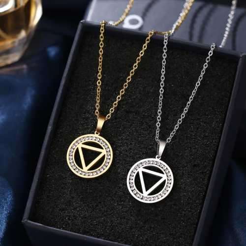 Retail Price R999 TITANIUM (NEVER FADE) TRIANGLE Necklace 45cm (SILVER ONLY)