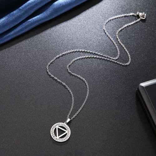 Retail Price R999 TITANIUM (NEVER FADE) TRIANGLE Necklace 45cm (SILVER ONLY)