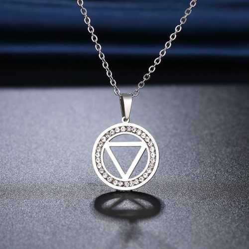 Retail Price R999 TITANIUM (NEVER FADE) TRIANGLE Necklace 45cm (SILVER ONLY)