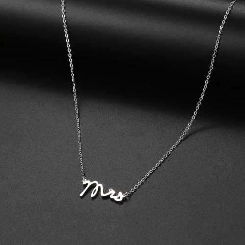 TITANIUM (NEVER FADE) MRS Necklace 45cm (SILVER ONLY)