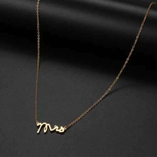 TITANIUM (NEVER FADE) MRS Necklace 45cm (SILVER ONLY)