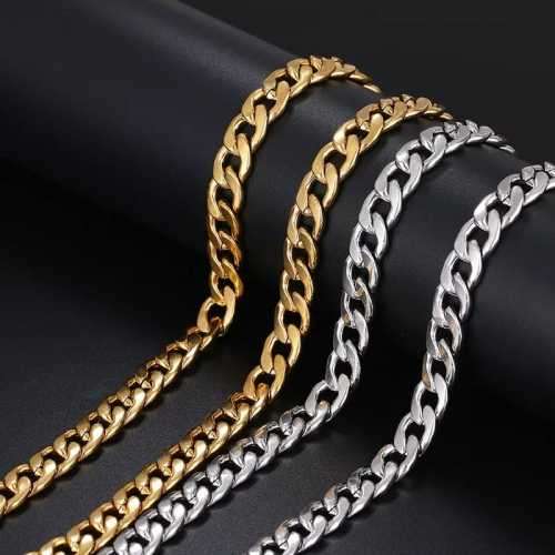 TITANIUM (NEVER FADE) SOLID Necklace 60cm (SILVER ONLY)