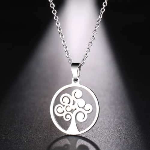 TITANIUM (NEVER FADE) TREE Necklace 45cm (SILVER ONLY)