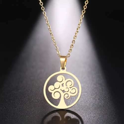 TITANIUM (NEVER FADE) TREE Necklace 45cm (SILVER ONLY)