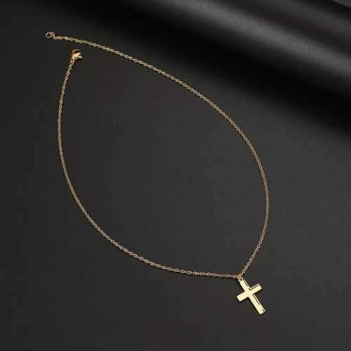 TITANIUM (NEVER FADE) CROSS Necklace 45cm (SILVER ONLY)