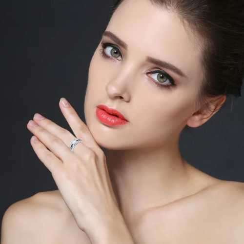 2 CT SOLID 925 STERLING SILVER RING SIZE 7 US