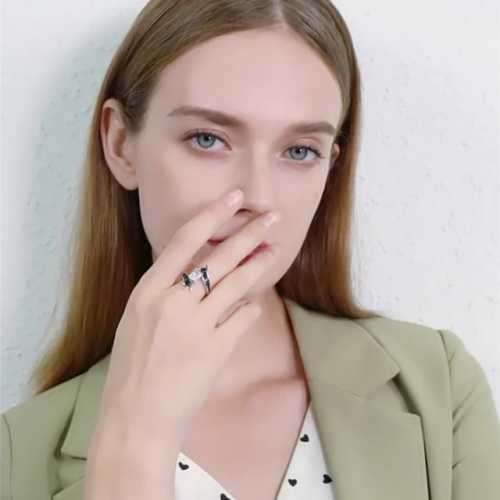 *CLEARANCE SALE* 2 CT SOLID 925 STERLING SILVER MODERN RING SIZE 8 US