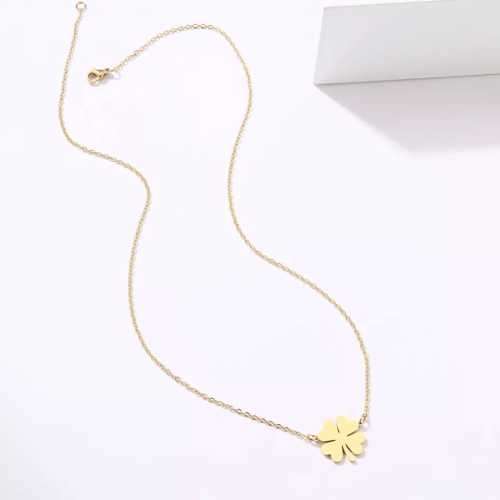 TITANIUM (NEVER FADE) CLOVER Necklace 45cm (SILVER ONLY)