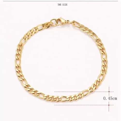 TITANIUM (NEVER FADE) PLAIN Bracelet 20cm (SILVER ONLY)