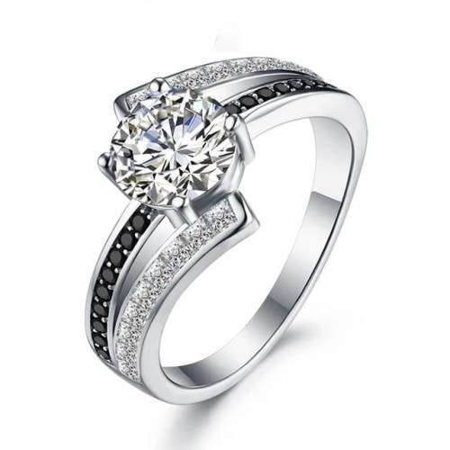 *CLEARANCE SALE* 1.5 CT SOLID 925 STERLING SILVER MODERN RING SIZE 7 US