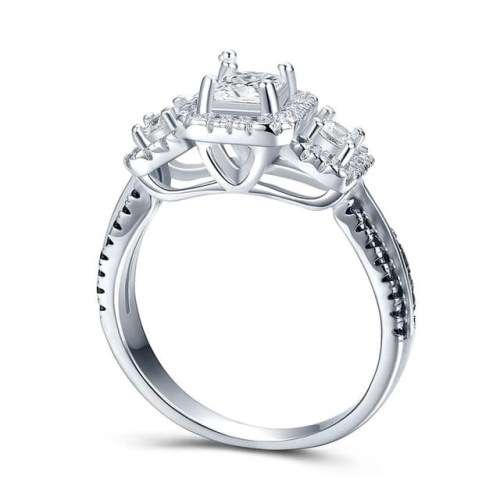 *CLEARANCE SALE* 2CT SOLID 925 STERLING SILVER MODERN RING SIZE 8 US