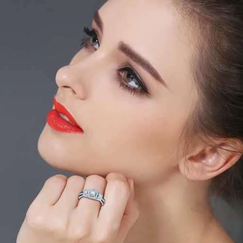 *CLEARANCE SALE* 2CT SOLID 925 STERLING SILVER MODERN RING SIZE 8 US