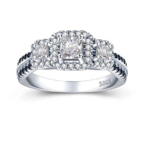 *CLEARANCE SALE* 2CT SOLID 925 STERLING SILVER MODERN RING SIZE 8 US