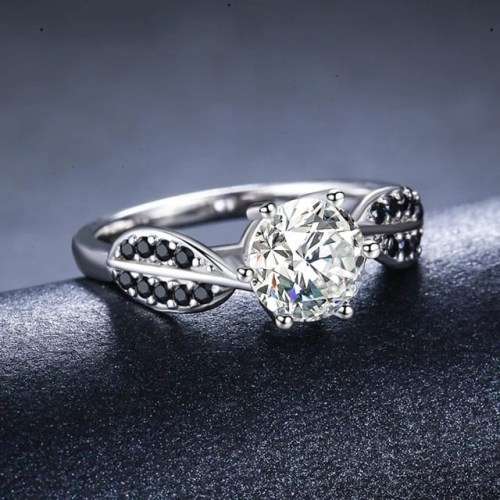 *CLEARANCE SALE* 1.5CT SOLID 925 STERLING SILVER MODERN RING SIZE 9 US