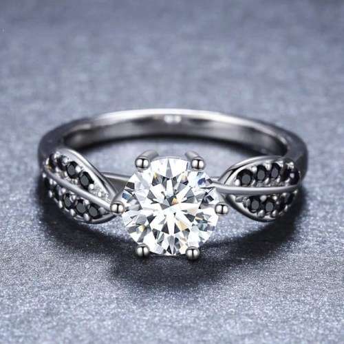 *CLEARANCE SALE* 1.5CT SOLID 925 STERLING SILVER MODERN RING SIZE 9 US