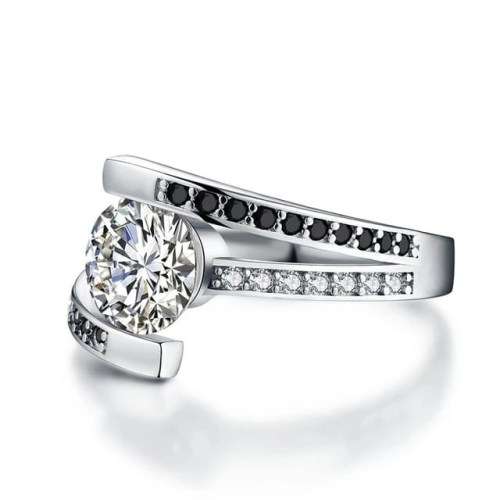 *CLEARANCE SALE* 2CT SOLID 925 STERLING SILVER MODERN RING SIZE 9 US