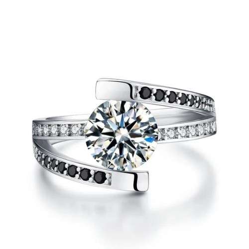 *CLEARANCE SALE* 2CT SOLID 925 STERLING SILVER MODERN RING SIZE 9 US