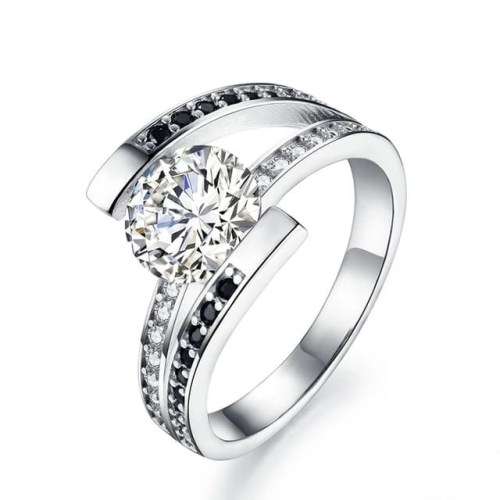 *CLEARANCE SALE* 2CT SOLID 925 STERLING SILVER MODERN RING SIZE 9 US