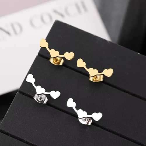 Retail Price R699 TITANIUM (NEVER FADE) TRIPLE HEART EARRINGS (GOLD ONLY)