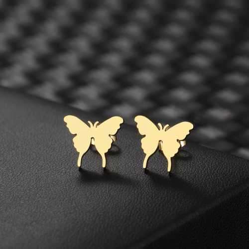 Retail Price R699 TITANIUM (NEVER FADE) BUTTERFLY EARRINGS (GOLD ONLY)