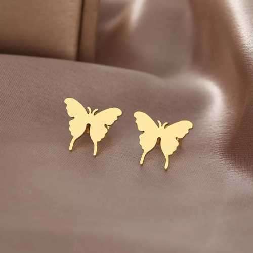 Retail Price R699 TITANIUM (NEVER FADE) BUTTERFLY EARRINGS (GOLD ONLY)