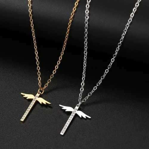 Retail Price R1299 TITANIUM (NEVER FADE) ANGEL WINGS Necklace 45cm (SILVER ONLY)