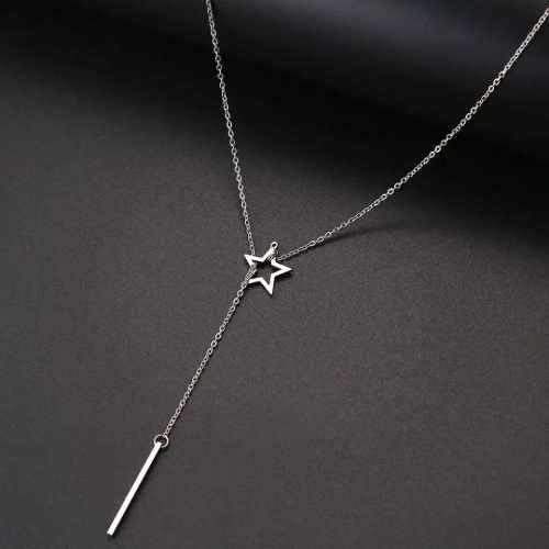Retail Price R1299 TITANUIM (NEVER FADE) HOLLOW STAR Necklace (SILVER ONLY)