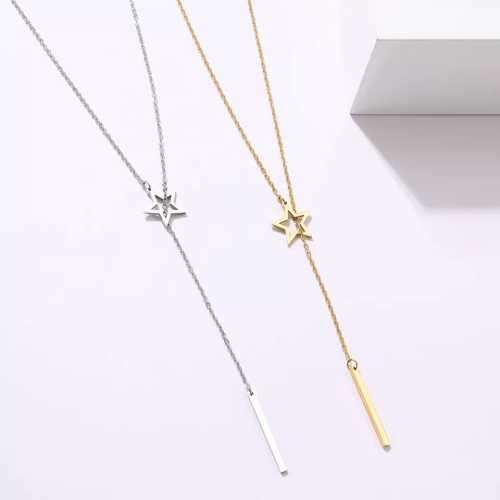 Retail Price R1299 TITANUIM (NEVER FADE) HOLLOW STAR Necklace (SILVER ONLY)