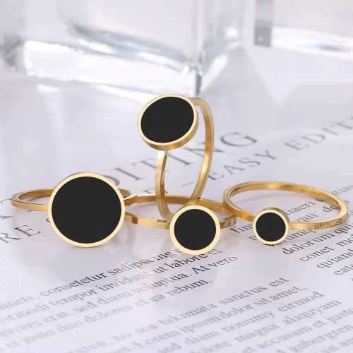 Retail Price R1449 TITANIUM (NEVER FADE) SILVER Ring with Black Stone SIZE 8 US