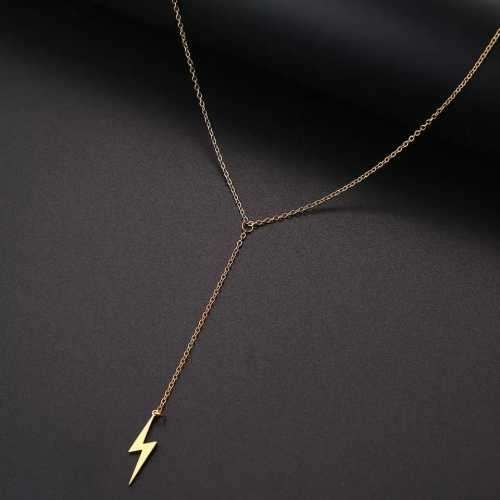 Retail Price R1199 TITANIUM (NEVER FADE) LIGHTNING Necklace 45 cm (GOLD ONLY)
