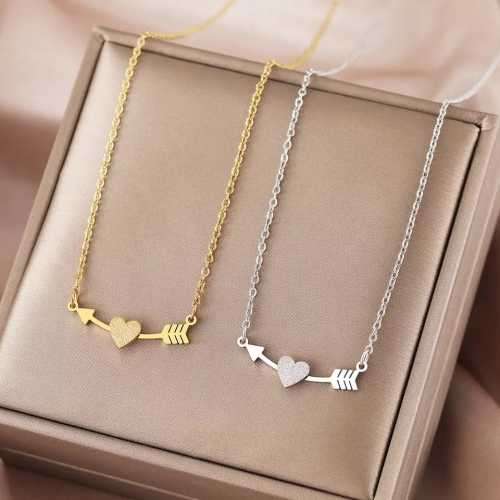 Retail Price R1099 TITANIUM (NEVER FADE) HEART WITH ARROW Necklace 45 cm (SILVER ONLY)