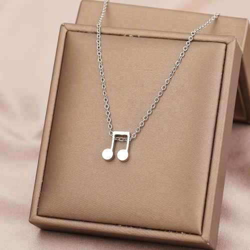 Retail Price R1099 TITANIUM (NEVER FADE) MUSIC NOTE Necklace 45 cm (SILVER ONLY)