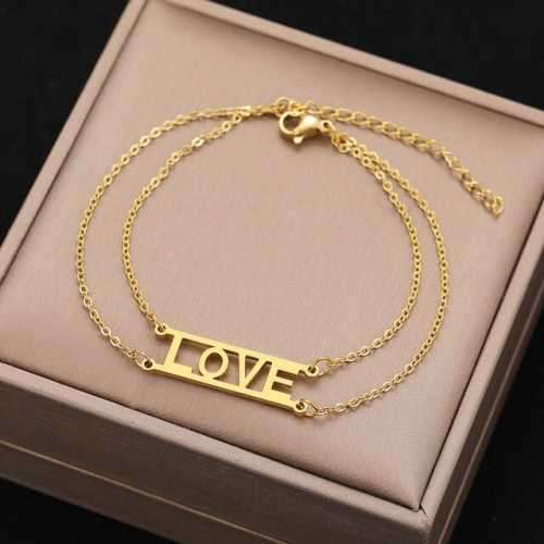 Retail Price R1299 TITANIUM (NEVER FADE) LOVE  Bracelet 20cm (SILVER ONLY)