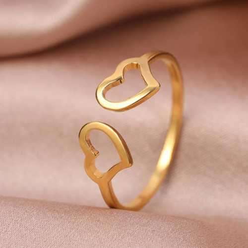 Retail Price R999 TITANIUM (NEVER FADE) HOLLOW HEARTS SILVER Ring