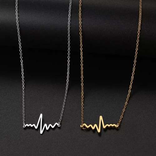 Retail Price R1099 TITANIUM (NEVER FADE) HEARTBEAT Necklace 45cm (SILVER ONLY)