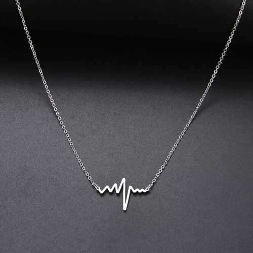 Retail Price R1099 TITANIUM (NEVER FADE) HEARTBEAT Necklace 45cm (SILVER ONLY)