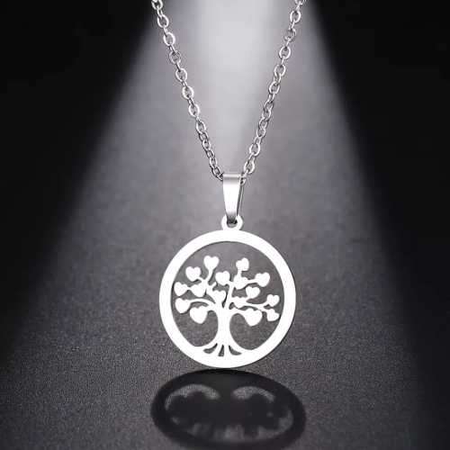 Retail Price R1199 TITANIUM (NEVER FADE) TREE OF LOVE Necklace 45cm (SILVER ONLY)
