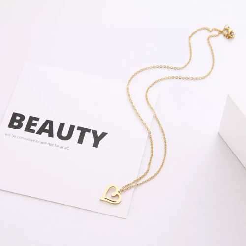 Retail Price R1099 TITANIUM (NEVER FADE) HOLLOW HEART Necklace 45cm (SILVER ONLY)