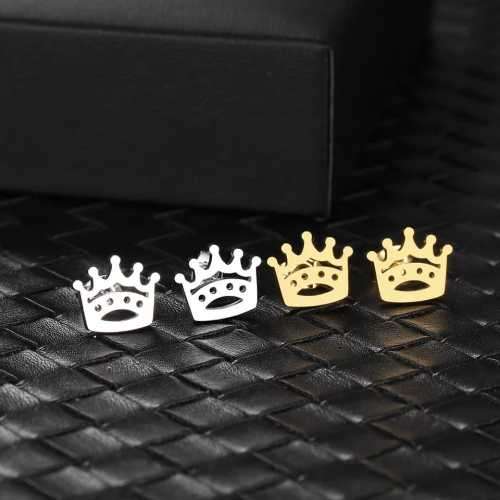 Retail Price R599 TITANIUM (NEVER FADE) GOLD CROWN Earrings